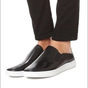 Vince verrell slides in black leather